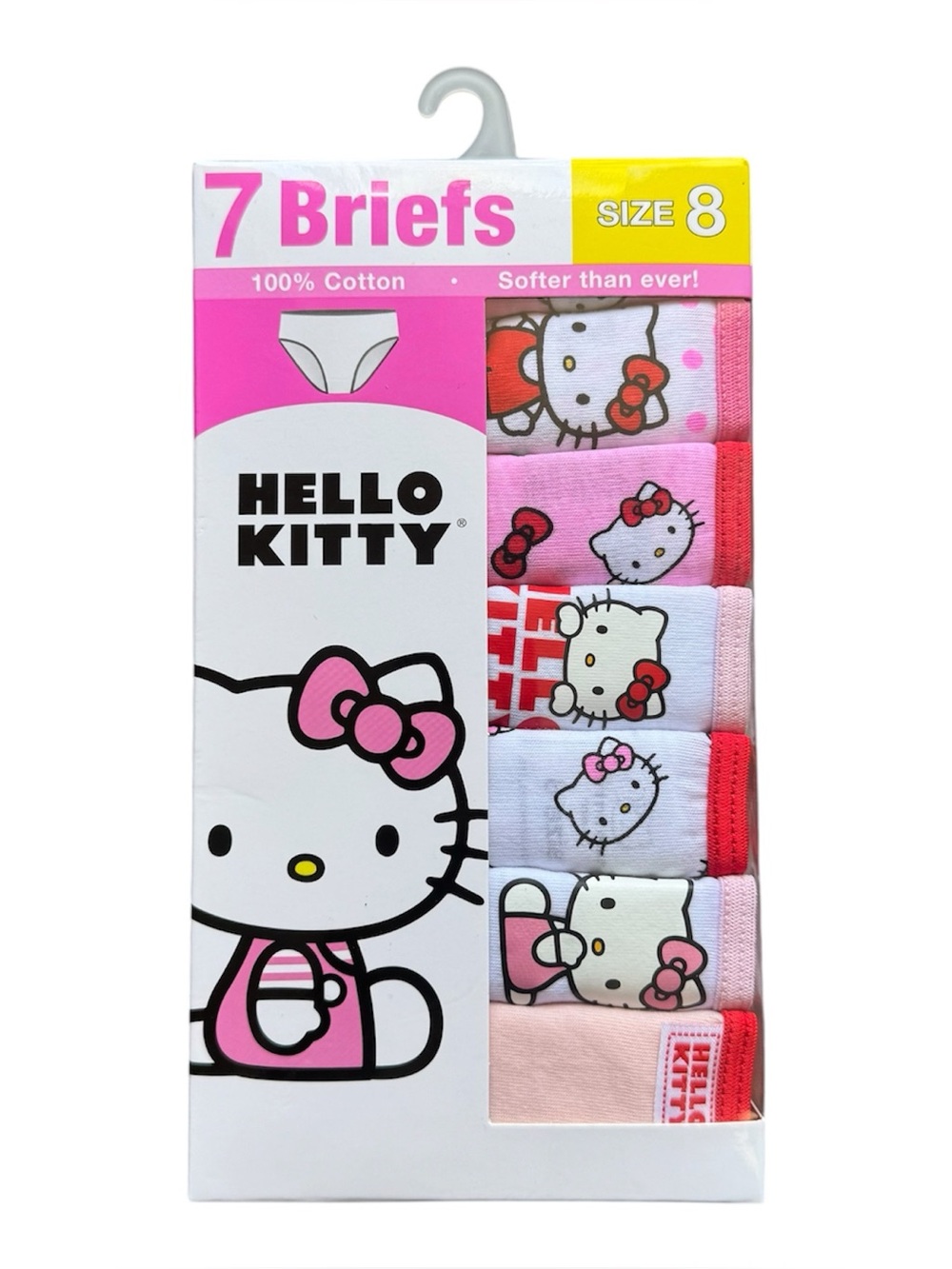 Hello Kitty Girls Briefs Underwear Size 8 – 7 Pack 100% Cotton Brand New